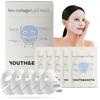 Youth & Earth Youth and Earth Bio-Collageno Maschera Viso all'Acido Ialuronico - Confezione da 5 - Maschere Viso Anti-Età per Donna - Maschera Viso Idratante - Trattamento Viso