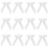 XIHIRCD 12pz Fiocchi per Capelli Stile College con Coda di Cavallo, Fiocchi per Capelli Fiocchi Cheerleader Scrunchies con Fiocco Nastro Fasce per Capelli per Donne Ragazze Accessori Capelli (Bianco)