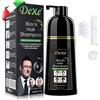 RAMCI ESSENTIALS Shampoo Colorante Nero per Capelli Bianchi Istantaneo Donna e Uomo, Hair day shampoo 3 in 1, Grey attack Tinta Nera per capelli senza Ammoniaca, Black Hair Dye 400ml