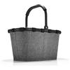 reisenthel carrybag - Cestino per Spesa, Design Resistente, Elegante e Spazioso, per Shopping e Picnic, Tessuto Idrorepellente, 22 L, Argento Twist