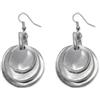 Vestopazzo Vlnet® | Vestopazzo orecchini 3 tondi piatti | Lavorazione artigianale | misura totale 4 cm ca. | Fatti a mano |Nickel tested | Unisex