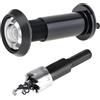 XIAQICA Spioncino Porta Blindata 200° Super Angle, Rame Puro Spioncino per Porta - Perforazione Ø16mm - per Porte con Uno Spessore di 35-60 mm (Nero)