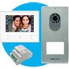 CAME Kit videocitofonico monofamiliare include videocitofono bianco FUTURA X1 vivavoce display LCD 7˝ tasti soft touch, targa esterna LCV/01, pulsante singolo con targhetta porta-nome e alimentatore