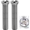YueJieSelected 2 lavelli a vite cava, vite cava per valvole a cestello, M12 x 70 mm, in ottone cromato, vite cava da 70 mm, adatti per lavelli da cucina, accessori per lavelli