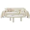 VanderHome Alta Qualità Impermeabile divano Copertura 1/2/3 posti Super Morbido Confortevole Caldo Elasticizzato Copridivano Non Slip Grande Prevenzione della angolo polvere Copridivano190*130cm Beige