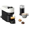 Nespresso Vertuo Pop + Aeroccino XN9211K, Macchina caffè di Krups con montalatte Aeroccino, Coconut White, Sistema Capsule Vertuo, Serbatoio acqua 0.56L