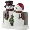 SKL Home Christmas Woodland Winter Snowman portaspazzolino per bagno e regalo, multicolore