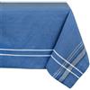 DII - Tovaglia in lino per tavolo da pranzo in stile fattoria, 60 x 104 cm, colore: blu chambray