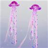 Cheerland Kit di meduse viola iridescente per sotto il mare Sirenetta decorazione da tavolo centrotavola appeso gelatina pesce decorazione oceano compleanno matrimonio sposa baby shower forniture per