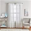Curtainworks - Tenda da finestra con ricamo botanico, 213 cm, colore: Bianco