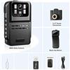 HPHPH 880A Mini Body Cam HD 1080P Corpo macchina fotografica Registratore di polizia Bodycam Petto Camcorder Videocamera Visione notturna Loop Record Dash Cam(NO Card)