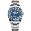 ADDIESDIVE Orologio classico da uomo Lunetta bidirezionale impermeabile 20 ATM Orologio al quarzo Specchio a bolla BGW9 Luminoso 39 MM Quadrante blu Orologio analogico da uomo al quarzo