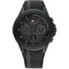 Tommy Hilfiger Orologio analogico multifunzione al quarzo da uomo con cinturino in silicone Bianco - 1791861