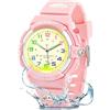 GUUMUXIN Orologio Analogico,Luci Colorate,30m Impermeabile,TPU,5-14 Anni