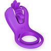 LQX Uomo Anèllo Ｖîbrante per il Pènè per Coppia Donna, Rìng Silicone Anèlli Vîbrátöri Donna Stimolatǒre Clitòrīdè Anèllo Ｖîbrátöre Uomo Ｍassaggio Ricaricabile Usb