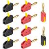 HOMEJOY Spina a banana da 4 mm, 10 pezzi, per altoparlante, 32 A | Spina a banana per cavo, box, amplificatore, ricevitore, impianti stereo