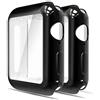 Simpeak Cover Compatibile per iWatch 40mm Series 6/SE Series 5 Series 4(Confezione da 2), Custodia Compatibile con iWatch Full Protettivo TPU Caso Tutti i Modelli, Nero+Nero
