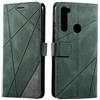 SONWO Cover per Xiaomi Redmi Note 8T, Flip Caso in PU Pelle Case Cover Portafoglio Custodia per Xiaomi Redmi Note 8T, [Kickstand] [Slot per Schede], Verde