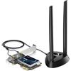HCX Tylogy Scheda WiFi 6 AX3000Mbps, Bluetooth 5.2, Bi-Band 5GHz/2.4GHz, WPA3, Doppia Antenna a Base Magnetica, Chip AX200 160MHz, PCIe x1, Compatibile con Windows 10/11