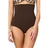 Goldenpoint Donna Costume da Bagno - Parte Bassa del Bikini - Slip Fianco Alto Regolabile in Microfibra Tinta Unita - Indossabile Anche Come Costume Intero Taglia S Colore Blu Notte