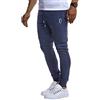 Leif Nelson Pantaloncini da Uomo Pantaloni Corti Sportivi LN-8298 Dark Blue Turchese X-Large