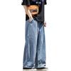 Kobilee Jeans Uomo Regular Y2K Casual Slim Fit Jeans Skinny Invernali Stretch Pantaloni Jeans Larghi Vita Bassa Jeans Strappati Elasticizzati Taglie Forti Baggy Jeans Hip Hop Felpati