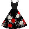 Yowablo Abito da Cocktail Donna Abito+Cerimonia+Corto+Davanti+Lungo+Dietro Abito Plissettato Donna Abito Tubino Donna Estivo (S,e-Rosso)
