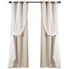 Lush Decor - Set di tende oscuranti per finestra, 304,8 x 96,5 cm, colore: grano