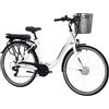 F.lli Schiano E-Moon, Bici Elettrica da Città 28 Inches per Adulti, 36V 13Ah Batteria Rimovibile, Motore 250W 40Nm, City Ebike, Bianco