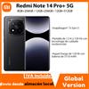 Xiaomi Versione globale Xiaomi Redmi Note 14 Pro+ 5G Smartphone Snapdragon 7s Gen 3 200MP fotocamera 5110mAh NFC 120W 120Hz 1.5K - Black (with Original Charger)
