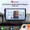 Junsun Wireless CarPlay Android Auto Radio Per Fiat Fioririno Qubo Per Citroen Nemo Per Peugeot Bipper 2008-2017 Auto Multimedia - V1 (1GB 32GB)