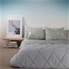 Bassetti Lenzuola Matrimoniale 2 PIAZZE Completo Letto 100% Cotone, lenzulo sotto + sopra + 2 federe (Grigio grigio)
