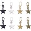 DHER 8 pezzi, tiretto della cerniera a stella Cerniera Tira Sostituzione Cerniera lampo in metallo con linguette con cerniera rimovibile, chiusura lampo, con cerniera rimovibile (Star 4 colori)