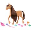 Barbie - Pony Pepper, cavallo con lunga criniera da acconciare e pettinare e accessori, ispirato alla serie Netflix I misteri di Barbie - Alla ricerca del cavallo scomparso, 3+ anni, HXJ37
