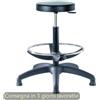 CKS Sgabello tecnico Work 60 tondello in PU flessibile e lavabile nero CKS alto - R07875