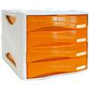 Arda Cassettiera 4 cass. smile arancio trasp. arda - Z03164