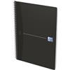 Oxford Quaderno a righe A4 Oxford Office Smart nero spiralato - rigatura 1R (4° elem+) - 90 fogli