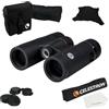 Celestron 71401 TrailSeeker ED 8 x 32 Binocolo con prisma a tetto, lente multistrato a banda larga, vetro prismatico BaK-4, nero