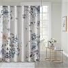 Madison Park Cassandra - Tende da bagno in percalle di cotone, motivo floreale, stile moderno, shabby chic, per la privacy, 183 x 183 cm, colore: blu