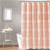 Lush Decor Nova Ruffle - Tenda da doccia, 183 x 183 cm, colore: Rosa cipria