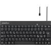 Perixx PERIBOARD-422 Mini Tastiera USB-C, Connessione USB Tipo C, Layout Italiano, nera