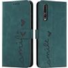 EATCYE Cover per Huawei P20 PRO, Flip Libro Libretto Custodia in Pelle PU per Huawei P20 PRO [Protezione Completa] [Slot per Scheda] [Funzione di Supporto] (Verde)