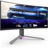 AOC Gaming AGON Pro PD34 Monitor da Gioco OLED WQHD da 34 Pollici, 240 Hz, 0.03 ms, FreeSync Premium Pro, G-Sync Comp., HDR400 3440x1440, 2x HDMI 2.1, DisplayPort, USB-C 90 W PD, Hub USB, Nero