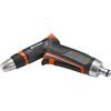 Gardena Pistola per Irrigazione Premium: Getto Regolabile da Stretto a Nebulizzato, Flusso Regolabile, Componenti in Metallo, Resistente al Gelo e ai Raggi UV, per Innaffiare e Pulire (18305-20)