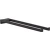 hansgrohe AddStoris - Portasciugamani bagno a due bracci, portasciugamani doppio per montaggio a parete, fissaggio nascosto, accessori bagno, nero opaco, 41770670