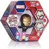 WOW! PODS - Collezione Avengers, action figure luminosa a tema supereroi con testa dondolante, giocattoli ufficiali Marvel, motivo: Iron Man con finitura metallizzata, multicolore