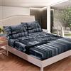 Loussiesd Set di lenzuola per letto con ponte di Brooklyn per bambini New York City in bianco e nero con immagine di città famosa lenzuolo con angoli, 3 pezzi per letto matrimoniale