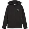 PUMA EVOSTRIPE Full-Zip Hoodie Dk B, Giacche di Sudore Bambino, PUMA Black,