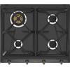 Smeg Piano cottura gas SRV864AOGH 4 fuochi 60 cm antracite da incasso