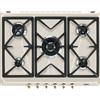 Smeg Piano cottura a gas SRV876AVOGH2 75 cm 5 fuochi da incasso colore avena